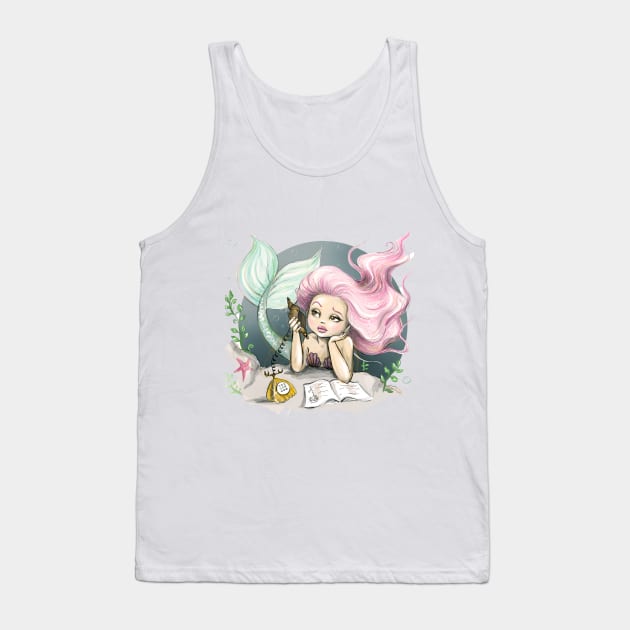 Bored Mermaid Tank Top by DCart1995